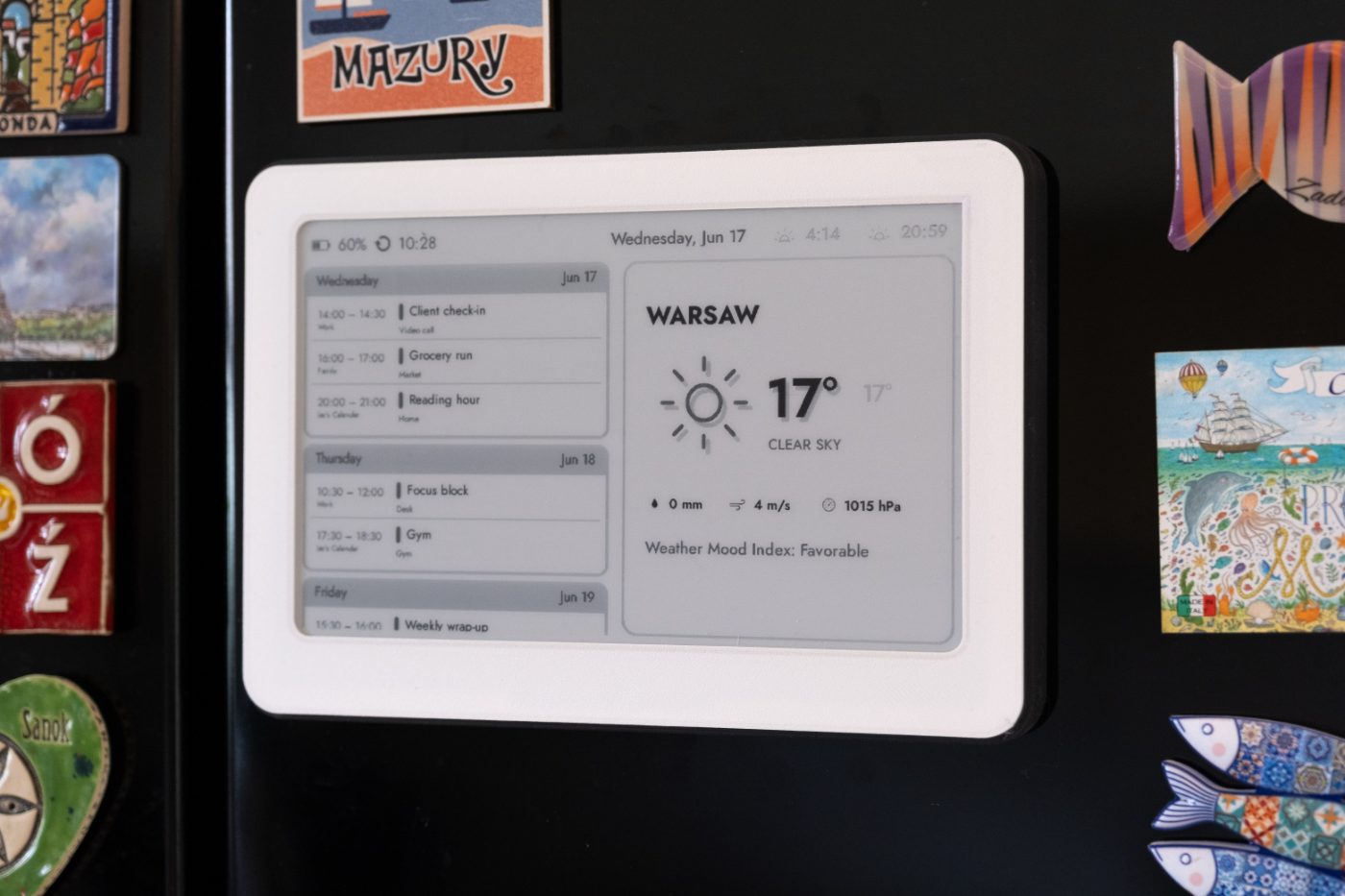 Brisa Daylo held to a fridge by its magnetic back