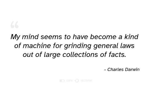 Daily quote e-ink screen